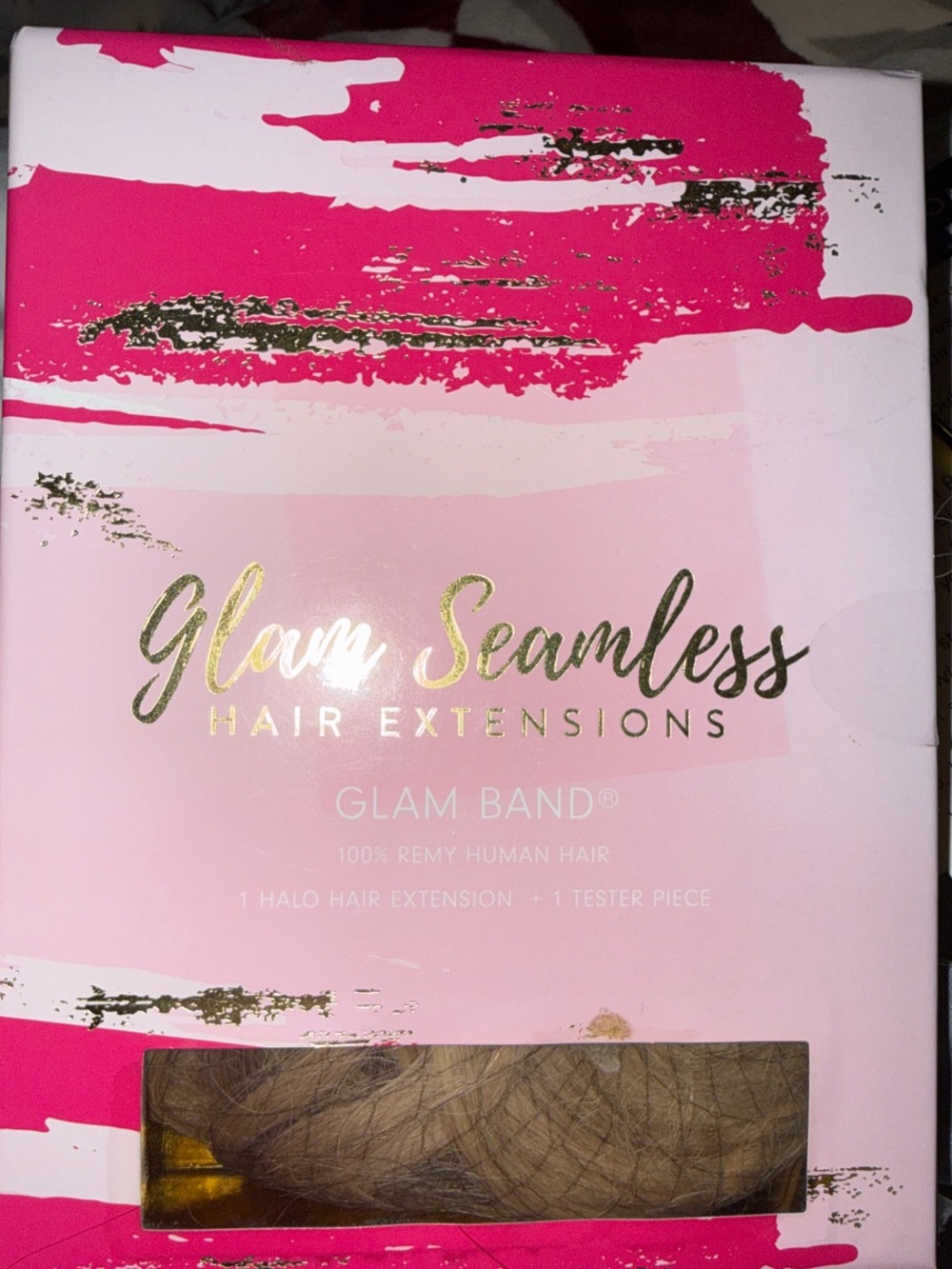 Glam Seamless Glam Band Halo Hair Extension – Light Brown